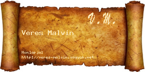Veres Malvin névjegykártya